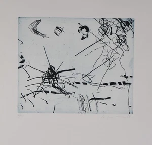 Friedemann Hahn /Radierung /1989 /Handsigniert / 40 Exemplare / III - Picture 1 of 2
