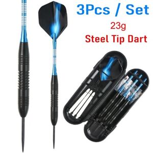 3Pcs Professional Competition Tungsten Steel Needle Tip Darts 23g Set With Case