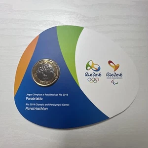 2016 Brasilien Rio 2016 Olympischer Paratriathlon - 1 echte Münze in Blisterpackung WC #46 - Bild 1 von 6