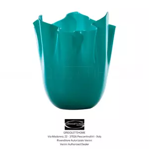Venini - Vase Fazzoletto Grün Paraiba 24 CM - COD 700.02 - Einzelhändler - Picture 1 of 2