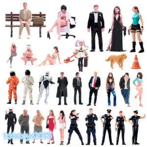 1/24 Girl Man Female Male Scene Miniatures Figures Doll For Cars Vehicles Toys - Picture 1 of 128