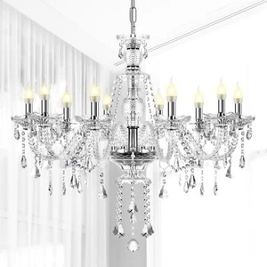 10 Arm Ceiling Light Chandelier Chandelier Glass Hanging Light Lamp Hanging Lamp - Picture 1 of 11