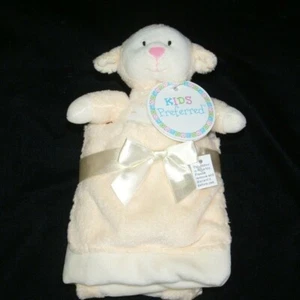 Kids Preferred Cream Yellow Lamb Pocket Security Blanket Lovey NEW - Picture 1 of 2