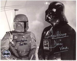 JEREMY BULLOCH DAVID PROWSE SIGNED 8x10 PHOTO DARTH VADER STAR WARS OPX BECKETT - Picture 1 of 2