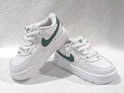 Zapatos Nike Force 1 Low EasyOn (TD) blancos/verdes para niños pequeños-talla 6/7C NWB FN0236 Foto 1 de 4