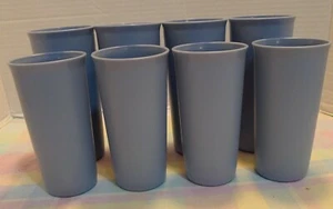 Vintage Tupperware Blue Tumblers  #116 10 oz. & #115 12 oz. 4 of each - Picture 1 of 12