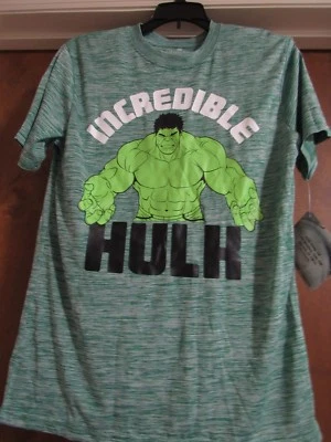 NWT Marvel Avengers Hulk Short Sleeve Shirt Boys Size XL 14/16 Free Ship - Image 1 of 2