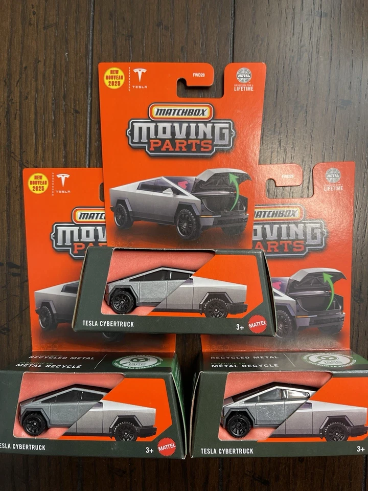 Lot Of  3 NEW 2025 Matchbox Moving Parts Tesla Cybertruck!  Items SHIPPED FAST! - Image 1 of 1