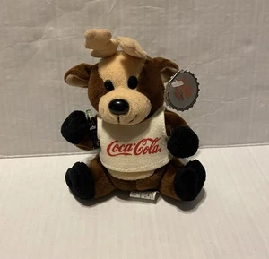  Coca-Cola Reindeer in Shirt plush VTG 1997 #0133 - Picture 1 of 6