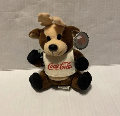  Coca-Cola Reindeer in Shirt plush VTG 1997 #0133 - Image 1 of 4