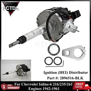 New HEI Distributor For Chevy Straight 6 216/235/261 1942-1961 Early 2896516BLK - Picture 1 of 16