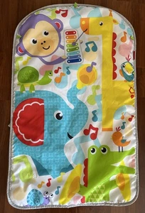 Fisher Price Kick n’ Play Klavier Dschungeltiere Stoff Spielmatte Ersatzteil - Bild 1 von 3