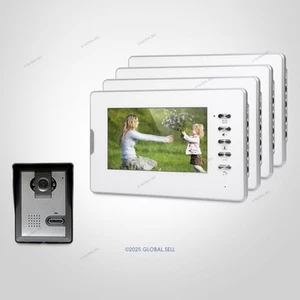 7inch Video Door Phone Intercom System with IR Night Vision for Home Security - Picture 1 of 5