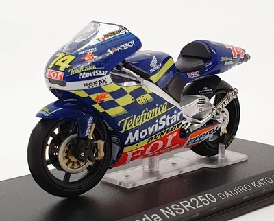 Ixo Models 1/24 Scale IB08 - Honda NSR250 - #74 D.Kato - Blue - Image 1 of 3