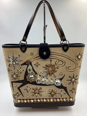 Bolso de Mano Enid Collins Vintage Original BUCKET Joyas GACELA Foto 1 de 4