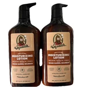 (2) Dr. Squatch MOISTURIZING LOTION, Wood Barrel Bourbon, 10 Fl Oz - Picture 1 of 2