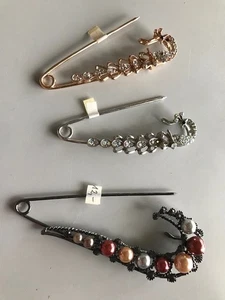 ★ 3 Ansteck- Nadeln / Broschen (Konvolut) Schmucknadeln - Bild 1 von 9