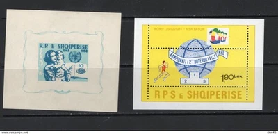 Albania 1959/1987 2Souvenir Sheets MNH 17325 - Image 1 of 2