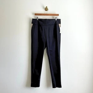 NWT Cocoon By Elizabeth Geisler High Rise Tapered Leg Pants Black 12 - Picture 1 of 10