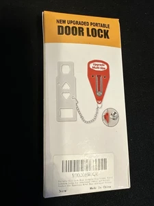 Tragbares Türschloss für zusätzliche Sicherheit - perfekt für Reisen, Zuhause und College - Bild 1 von 9