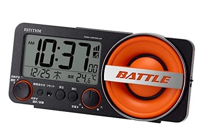 RHYTHM loud alarm clock, radio controlled clock, 1,000 patterns, electronic soun - Image 1 of 4