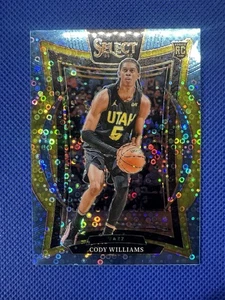 Cody Williams 2024-25 Panini Select Concourse Light Blue Disco Prizm RC /99 #71 - Picture 1 of 11