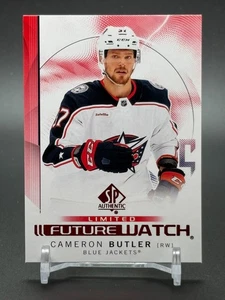 2024-25 SP Authentic Limited Red Future Watch #155 CAMERON BUTLER Blue Jacket RC - Picture 1 of 2