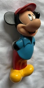 Vintage MICKEY MOUSE ~ Disney Rubber Bath Toy Figure - Picture 1 of 8