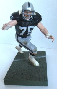 Tolles 2008 Howie Long Serie 4 McFarlane Oakland Raiders schwarzes Trikot GEÖFFNET - Bild 1 von 6