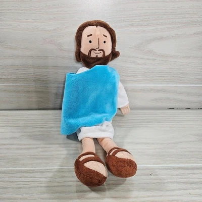 Hallmark My Friend Jesus Plush Doll Blue And White Stuffed Animal Toy Bible - Image 1 of 4