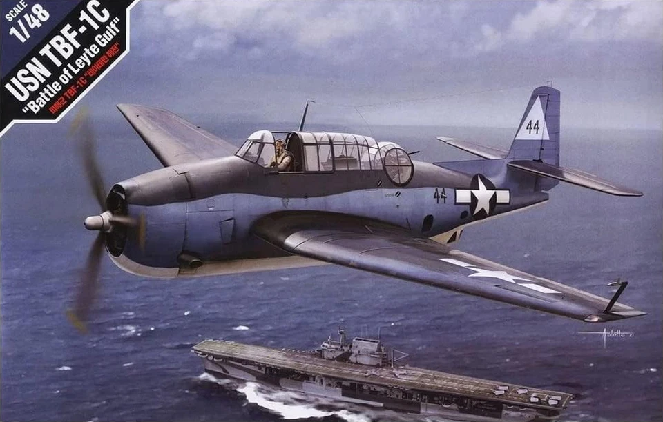 Academy 1/48 12340 USN TBF-1C Battaglia Di Leyte Gulf - Immagine 1 di 1