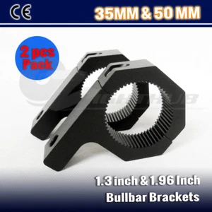 Alum 35mm 38mm 50mm Nudge Bar Mounting Bracket Bull Bar Clamp WORK LED Light Bar - Picture 1 of 4