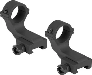 Monstrum Offset Cantilever Picatinny Scope Rings | 1 inch Diameter | Black - Picture 1 of 3