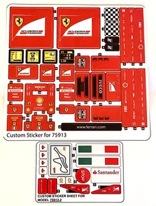 Custom Aufkleber für 75913 Bogen 1 und 2 Replacement Sticker Sheet 75913 - Bild 1 von 1