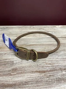 Cuello redondo de cuero Ancol Timberwolf marrón cuello 55-63 cm - Imagen 1 de 7