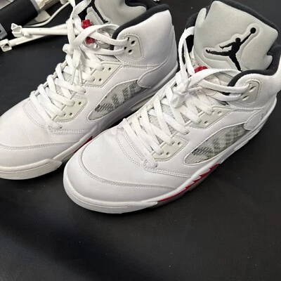 Jordan 5 X Supreme Blanco Foto 1 de 4