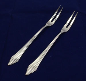 WMF Modell 900 Fächermuster: zwei Aufschnittgabeln, versilbert - Picture 1 of 6