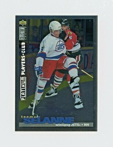 TEEMU SELANNE 1995-96 Collectors Choice PLATINUM Players Club #244 Winnipeg Jets