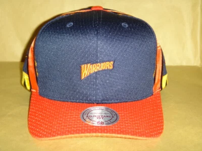 Gorra de hombre Golden State Warriors Mitchell & Ness Jersey gancho y bucle Foto 1 de 4