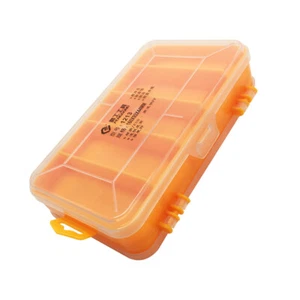 Electronic Components Storage Box Tackle Box Double sided plastic PP Yellow - Picture 1 of 13