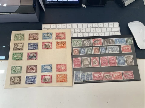NICE COLLECTION OF STAMPS FROM ADEN. SOME MINT EXAMPLES. 1930s ONWARDS. LOOK! Cover