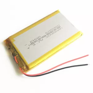 3,7 V 3000mAh Li-Po Wiederaufladbarer Akku für Handy PAD Tablet PC MID 605080 - Bild 1 von 4