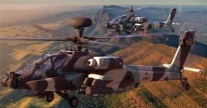 APACHE EJÉRCITO HELICÓPTERO BRILLANTE PÓSTER IMAGEN PANCARTA IMPRESIÓN FOTO boeing us 7647 - Imagen 1 de 1