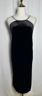 Vestido Alex Marie Funda Bodycon 22W Vestido Estrás Terciopelo Elástico Negro $188 Foto 1 de 4