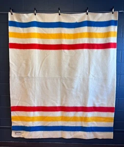  New Vintage Orr wool blanket 3 stripe  - Picture 1 of 2