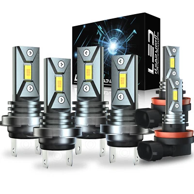 Para Mercedes-Benz E350 E320 E550 -6x Faro LED + Kit Bombillas Antiniebla 6000K Foto 1 de 4