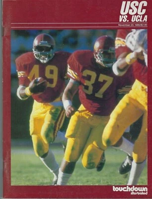 1985 UCLA AT USC PROGRAM-  RODNEY PEETE, GASTON GREEN - Image 1 of 2