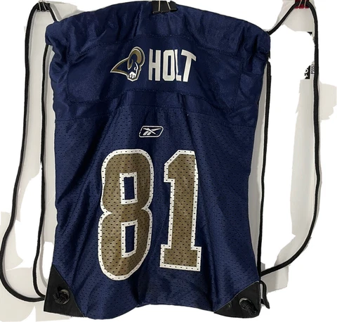 Rams Troy Holt NFL Nylon Football Drawstring Bag  Backpack STL LA Cover
