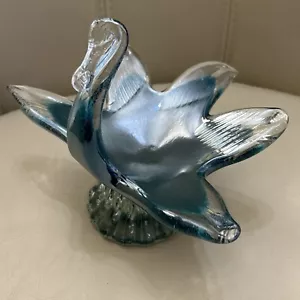 Murano Art Glass Swan Bird Figure Mid Century Modern Figurine - Picture 1 of 24