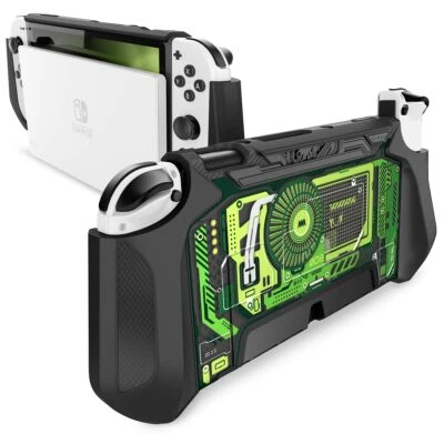 Mumba Dockable Case New for Nintendo Switch OLED 2021 TPU Ergonomics Grip Cover - Image 1 of 4